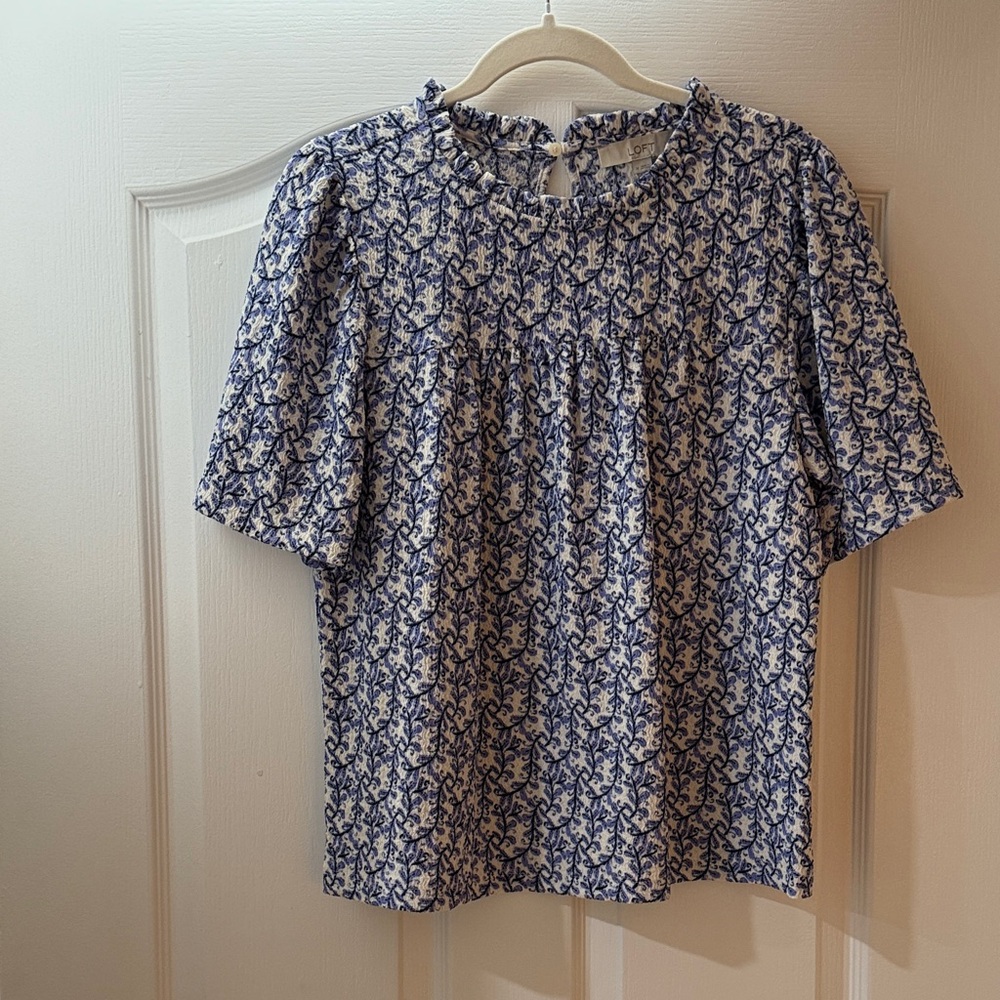 Loft Floral Business Casual Top